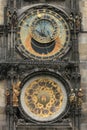 Detail of old prague clock Royalty Free Stock Photo