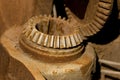 Detail of old rusty gears Royalty Free Stock Photo
