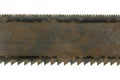 Detail of an old saw blade Royalty Free Stock Photo