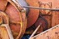 Detail from an old ship, a tugboat Royalty Free Stock Photo