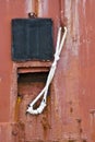 Detail from an old ship, a tugboat Royalty Free Stock Photo