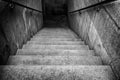 Dark creepy stairs Royalty Free Stock Photo