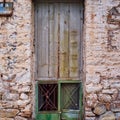 Detail of Old Stone Greek House