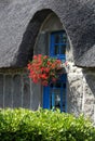 Detail of old thatched cottage Royalty Free Stock Photo