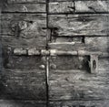 Detail of old timber door