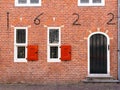 Detail of old town hall of Oud-Beijerland, Netherlands