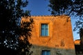 Detail of the old town of Monemvasia, Greece, at dawn