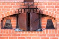 Detail of old traditional brick oven