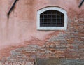 Detail of an old wall and window