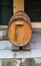 detail of old wooden barrel for wine Royalty Free Stock Photo