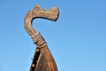 Detail of Old Wooden Viking Boat Royalty Free Stock Photo