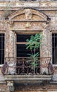 Old vintage architecture in the historic old town Bucharest, Romania Royalty Free Stock Photo