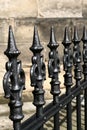 Detail of the old wrought railing Royalty Free Stock Photo