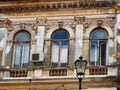 Detail of Older Style Bucharest City Building, Romania