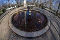 Detail of one of the fountains of the park of La Isla in Aranjuez