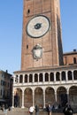 Detail of one of the largest Astronomical Clocks in the World set in the Medieval Bell Tower of Cremona known as the Torrazzo,