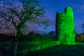 Ross castle at night. Killarney. Ireland Royalty Free Stock Photo