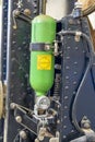 Detail of the operation system of the Martin Backer GW6A plane rescue ejection sea