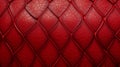 Finely stitched brown leather upholstery close-up texture, AI Generated Royalty Free Stock Photo