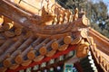 Chinese pavillions in The Summer Palace, Beijing, China. This photo was taken on December 19, 2017 Royalty Free Stock Photo