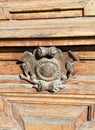 Detail of ornament of the doors of the building