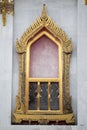 Detail of ornament in Wat Benchamabophit Dusitwanaram or Marble Temple in Bangkok