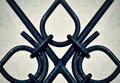 Detail ornamental iron gates