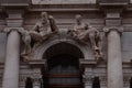 5th marble trabeation of the Palazzo Nuovo, Mai library in Bergamo, Italy.