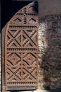 Detail from an ornate church door Royalty Free Stock Photo