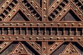 Detail from an ornate church door Royalty Free Stock Photo