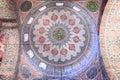 Detail of ornate dome of the Sultan Ahmed or Blue Mosque in Istanbul, Turkey Royalty Free Stock Photo