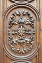 Detail of the ornate door in old town Gradec in Zagreb Royalty Free Stock Photo