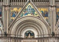 Detail of Orvieto Cathedral Duomo di Orvieto, Umbria, Italy Royalty Free Stock Photo