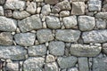 Detail outdoor stone wall