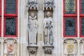 Detail of the outsinde of the Basilica of the Holy Blood in Bruegge, Belgium Royalty Free Stock Photo