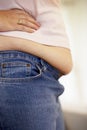 Detail Of Overweight Woman Royalty Free Stock Photo