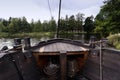 Detail on an paddle steamer