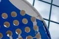 detail of a paddle tennis racket, close up