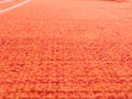 Detail of Padroes of red orange fabric Royalty Free Stock Photo