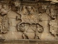 DETAIL OF THE PALACE ESCORIAZA-ESQUIBEL, VITORIA, SPAIN, EUROPE