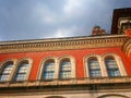 Detail of the Palace of Industries, SÃ£o Paulo, Brazil. Royalty Free Stock Photo