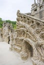 detail of Palais IdÃÂ©al du Facteur Cheval, Hauterives, Rhone-Alpe Royalty Free Stock Photo