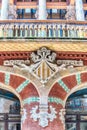 Detail of Palau de la Musica Catalana, Barcelona, Catalonia, Spa Royalty Free Stock Photo