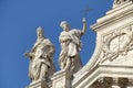 Detail of Papal Archbasilica of St. John Lateran in Rome Royalty Free Stock Photo