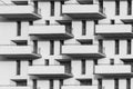 Detail of a part of the facade of a modern building Royalty Free Stock Photo