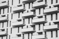 Detail of a part of the facade of a modern building Royalty Free Stock Photo