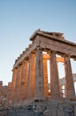 Detail of the Parthenon on the Athenian Acropolis, Greece