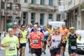 Detail of the participants of the half Marathon city of Pontevedra