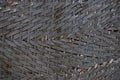 Black pattern of old woven bamboo texture Royalty Free Stock Photo