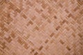 Detail pattern of woven bamboo texture close up Royalty Free Stock Photo